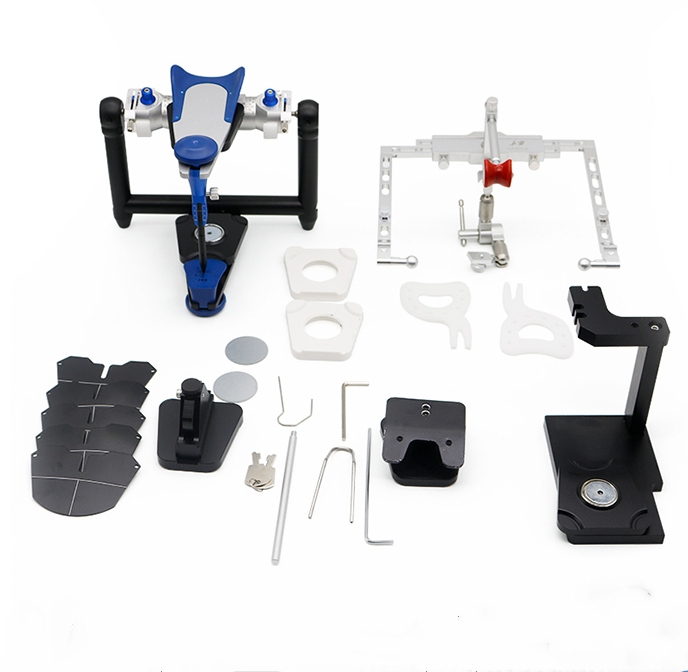 fully adjustable dental articulator and facebow