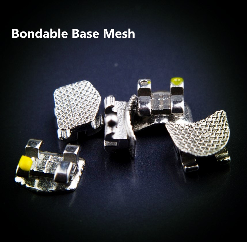 metal dental bracket mesh base
