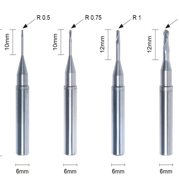 arum dental milling tools for metal size