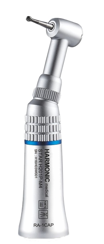 contra-angle push button handpiece external water spray