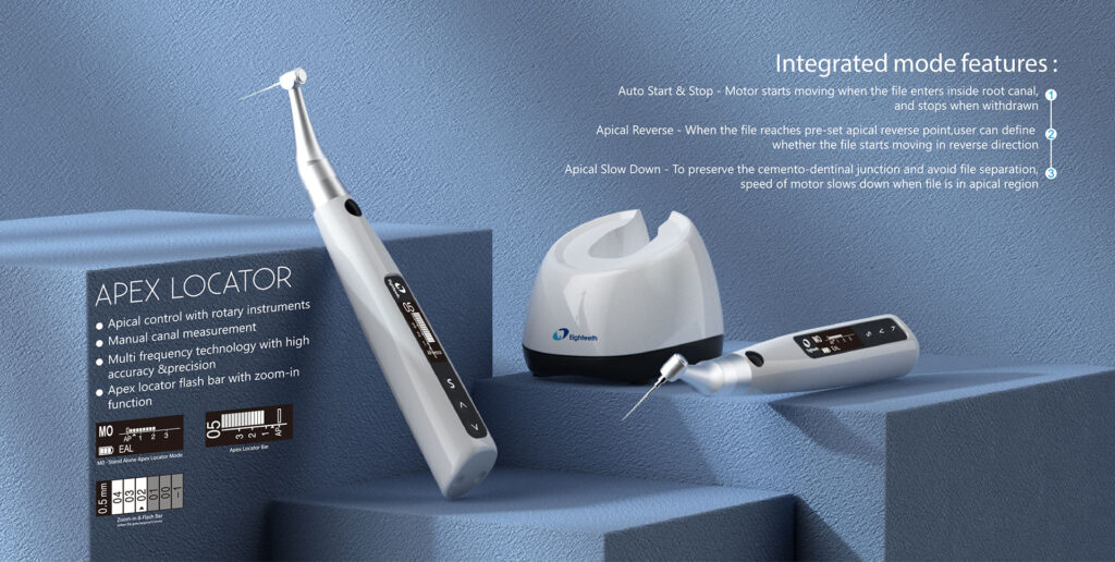 Speed, torque, apex sensitivity can be adjusted for each procedure