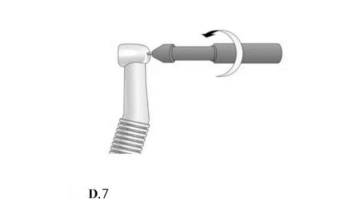 Grease pen for dental handpiece cleaning