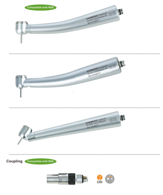 Fit NSK Fiber optic high speed handpiece size