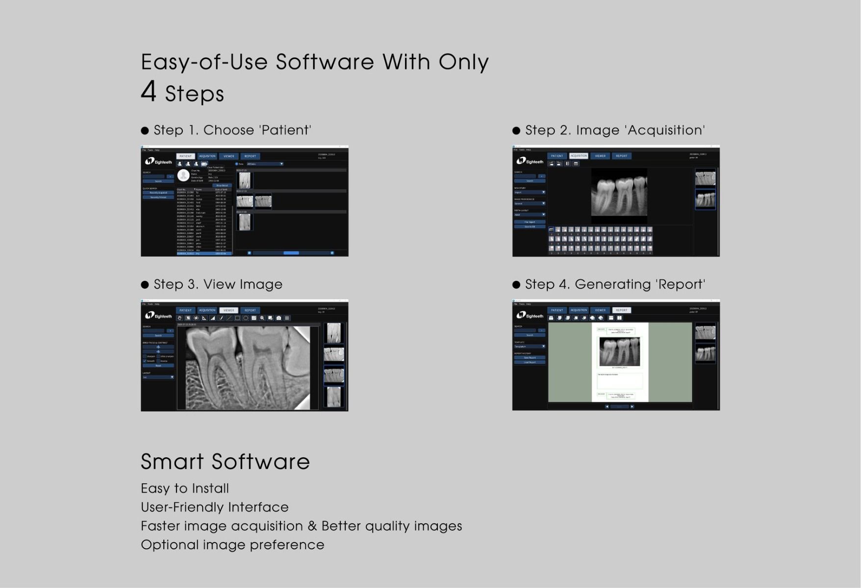 4 step simple operation to generate report