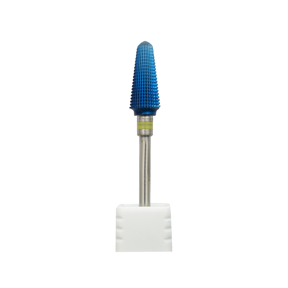 yellow-coded super fine carbide burs taper for acrylic and plaster