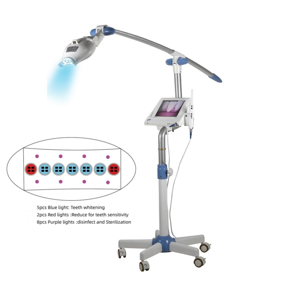 teeth whitening unit build in 3 types of light source