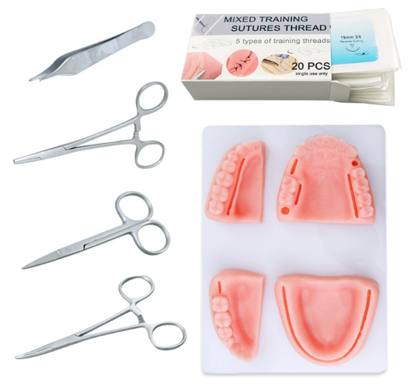 Surgical Suture Practice Kit For Medical Training, Suturing Pad With Tool  Set