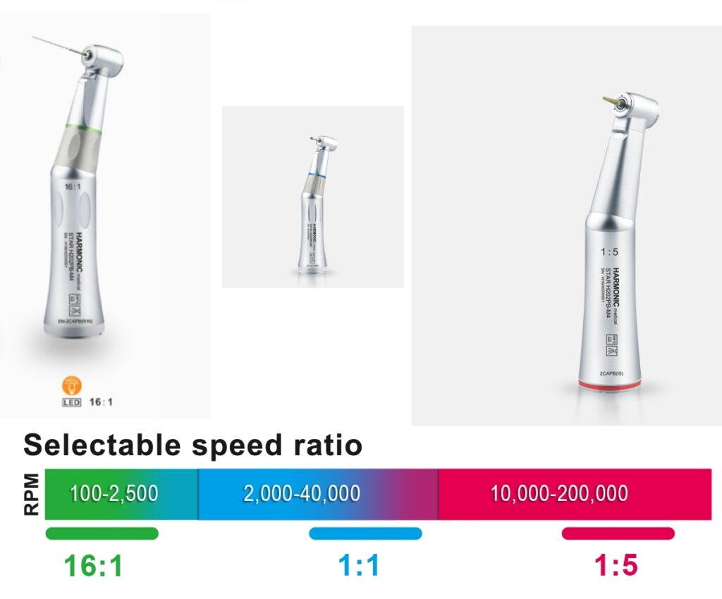 electric handpieces with motor rpm ranges