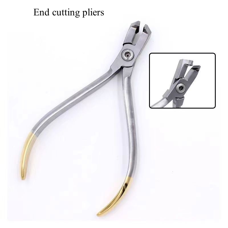 End cutting pliers for orthodontics