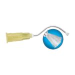 blunt bent delivery tip with a padded brush end