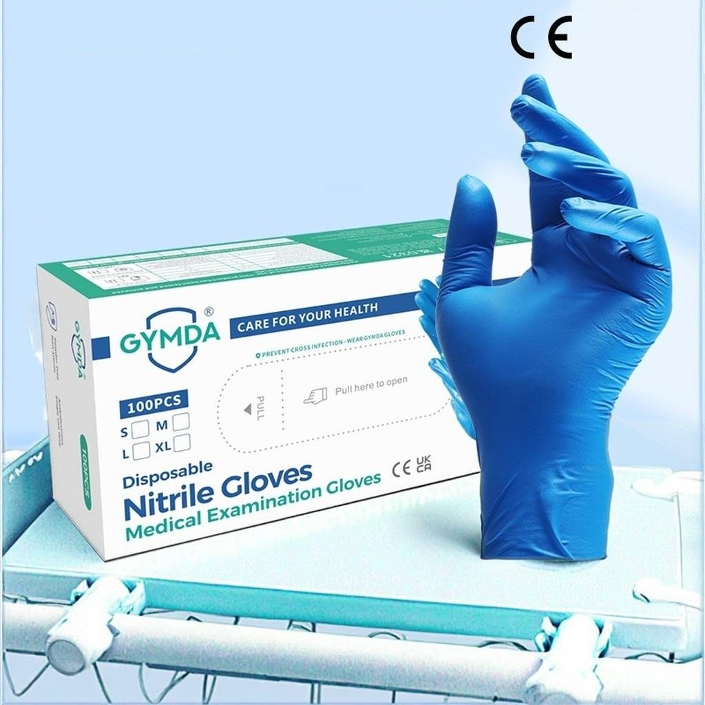 Wear-Resistant High Elastic Waterproof Thickened Protective Nitrile Gloves